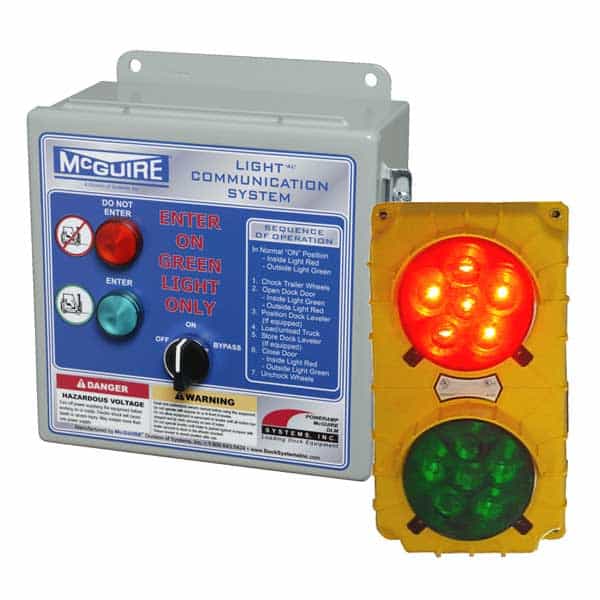 loading dock safety light communication system