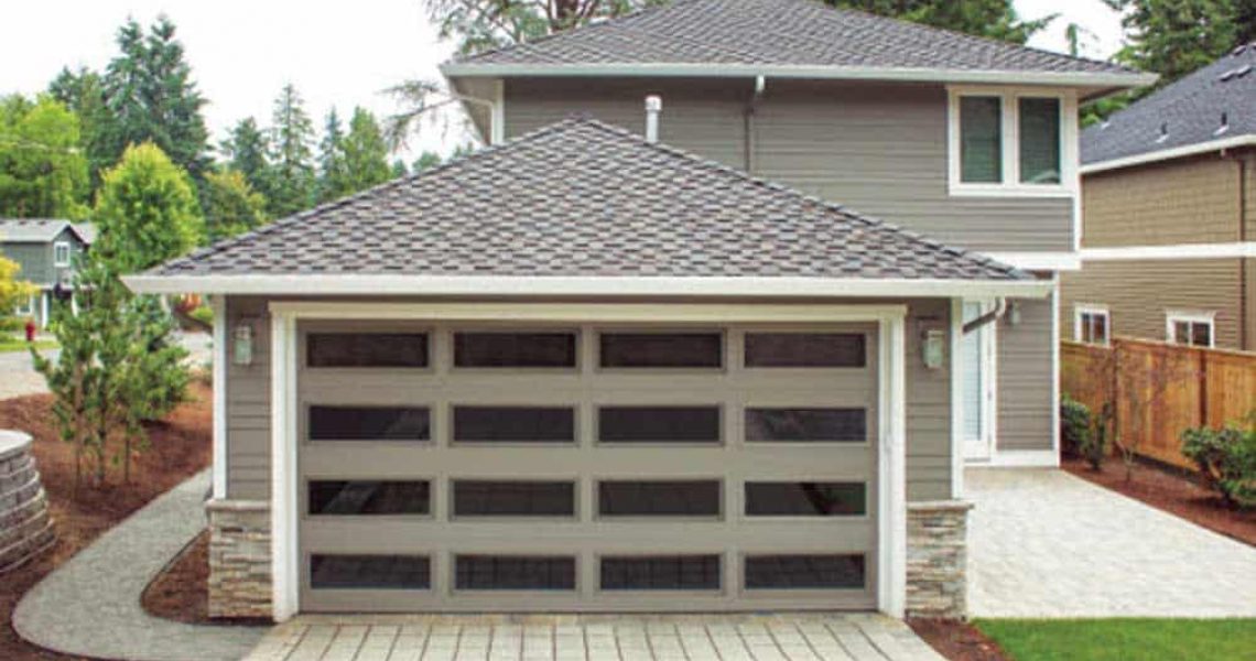 residential garage door all windows