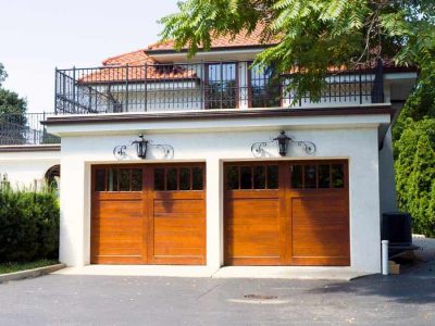 wood-garage-door-with-garage-door-opener